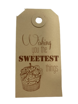 Labels 45x90mm wishing you the sweetest p/10st bruin