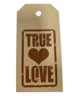 Labels 55x110mm  true love p/10st bruin