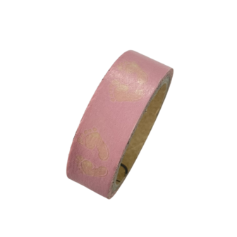 Masking tape roze voet 15mm p/5m