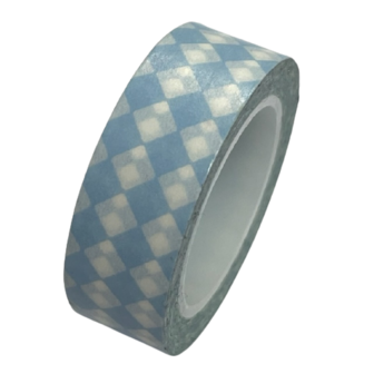 Masking tape blauw harlekijn 15mm p/10m 