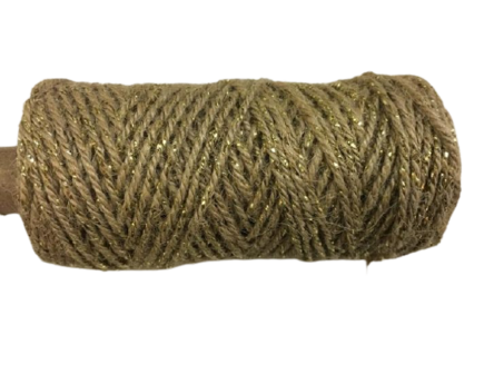 Flaxcord goud deluxe 2mm p/50mtr