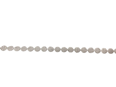 Lint Bolletjes wit 6mm p/mtr PERLUXE 