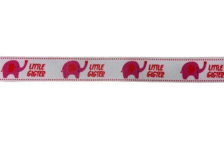 Lint wit olifant little sister 22mm p/m