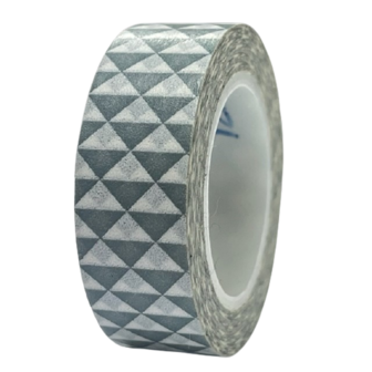 Masking tape grijs driehoek 15mm p/10m