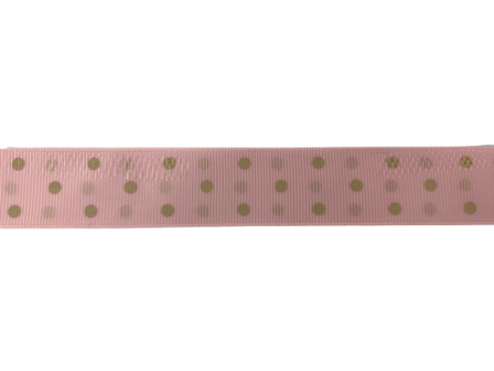 Lint roze 25mm p/mtr Lumier riblint stip 