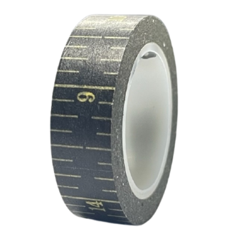 Masking tape zwart centimeter 13mm p/10m 