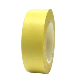 Masking tape geel effen 15mm p/10m