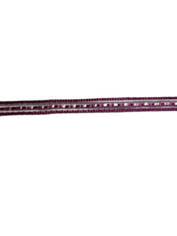 Lint roze organza met werkje 6mm p/10m