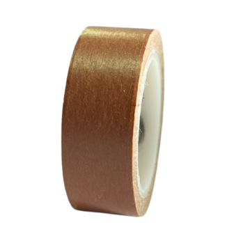 Masking tape bruin effen 15mm p/10m