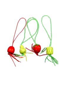 Gelukspop fruit p/50st rood/groen