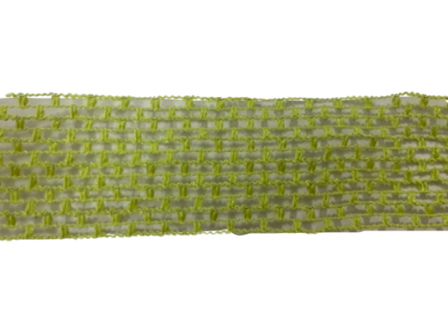 Lint limegroen 40mm p/mtr ijzerdraad Victoria 