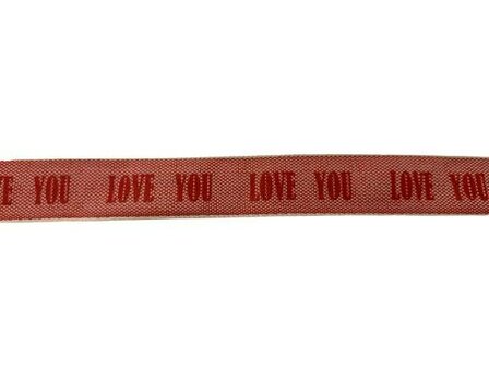 Lint rood love you 16mm p/m
