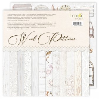 Paper pad 30.5x30.5cm Wood patterns p/12vel