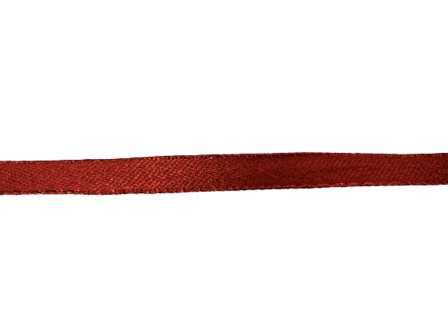 Lint rood electric rood met glitter randen 10mm p/mtr