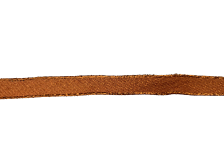 Lint oranje electric met glitter randen 10mm p/mtr