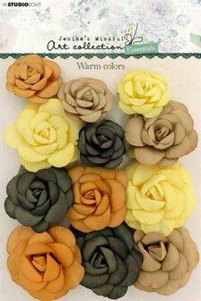 Paper Flowers Jenine&lsquo;s Mindful Art nr.04 90x120mm geel