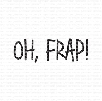Stamp Oh, frap! 12x4mm p/st rubber unmounted 