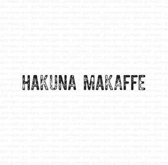 Stamp Hakuna makaffe 36x4,5mm p/st rubber unmounted 