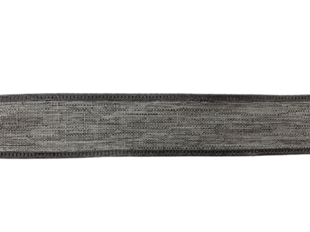 Lint grijs 25mm p/mtr katoen Sfumato