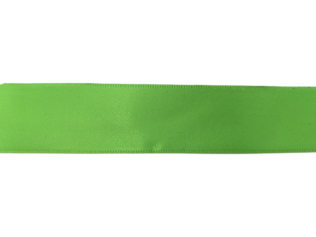 Lint groen fluor 25mm p/5mtr satijn