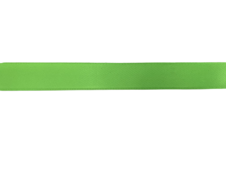 Lint groen fluor 15mm p/5mtr satijn