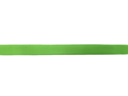Lint groen fluor satijn 10mm p/5mtr