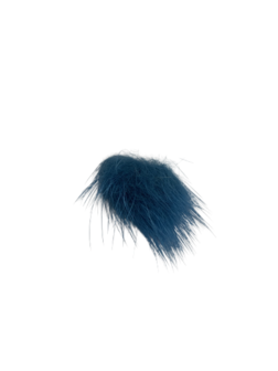 Pluizenbol blauw 30 mm p/st met metalen oogje