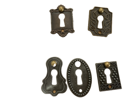 Splitpen brons sleutelgaten p/5st