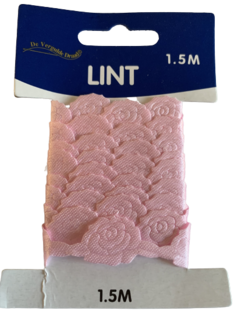 Rozen band roze 1cm p/1.5m