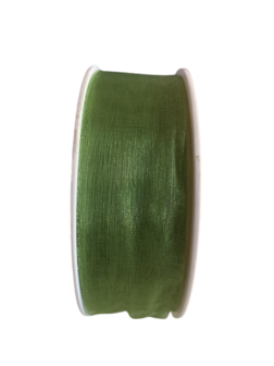 Lint groen organza 30mm p/5m