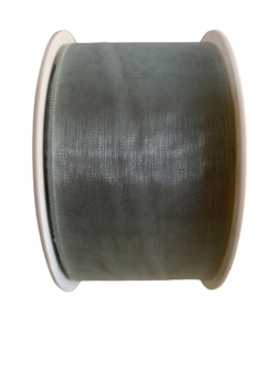 Lint zilver organza 50mm p/5m