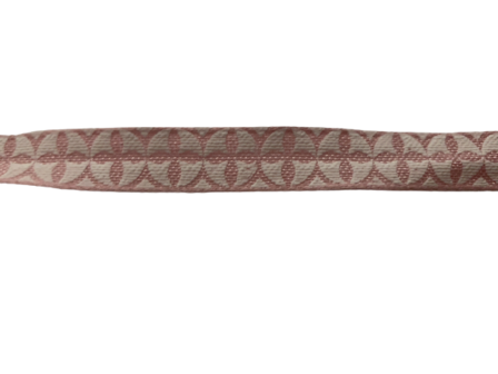 Lint roze Mago rondje met kruis 15mm p/mtr