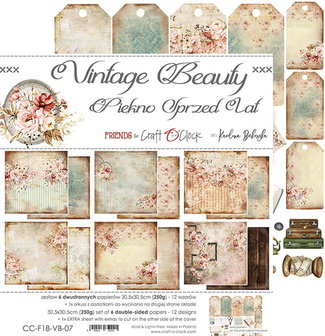 Paper pad 30.5x30.5cm Vintage Beauty p/6vel