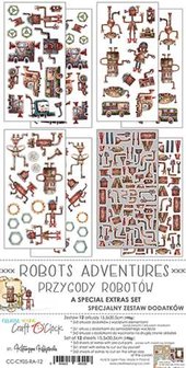 Extras special Set Robots adventures 15,5x30,5cm p/12vel