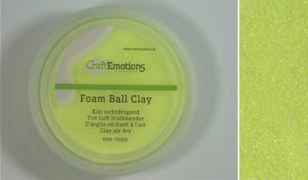 Foamball clay citroen luchtdrogende klei p/23gr
