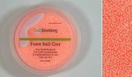 Foamball clay oranje luchtdrogende klei p/23gr