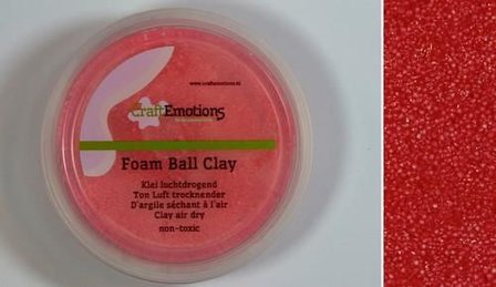 Foamball clay rood luchtdrogende klei p/23gr