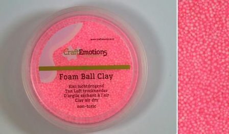 Foamball clay roze luchtdrogende klei p/23gr
