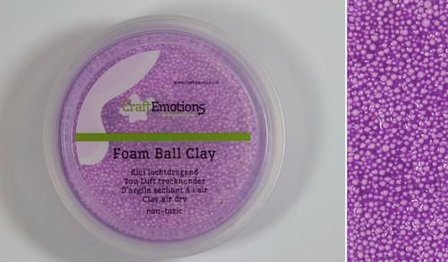 Foamball clay paars luchtdrogende klei p/23gr