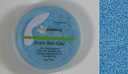 Foamball clay lichtblauw luchtdrogende klei p/23gr