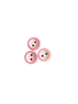 Knoop roze 10mm p/4st rond rand