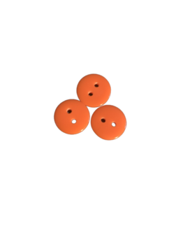 Knoop klein oranje 12mm p/4st Plastic rond 