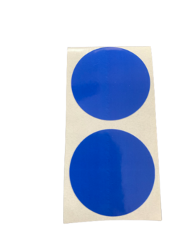 Stickers effen donkerblauw p/500st 30mm