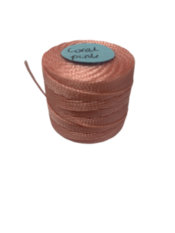 Nylon cord Coral pink 0.5mm p/7mtr 