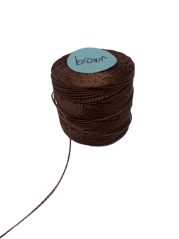 Nylon cord Brown 0.5mm p/7mtr 