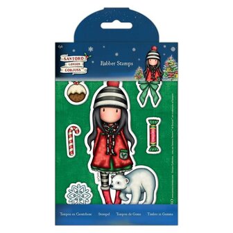 Rubber stamp Christmas p/6st