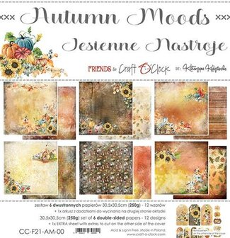 Paper pad 30.5x30.5cm Autumn Moods p/6vel