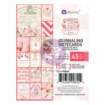 Cards 10x15cm Strawberry milkshake p/45vel journaling 