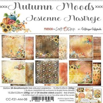 Paper pad 15.25x15.25cm Autumn Moods p/24vel