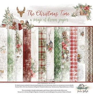 Paper pad 30.5x30.5cm The christmas time p/6vel